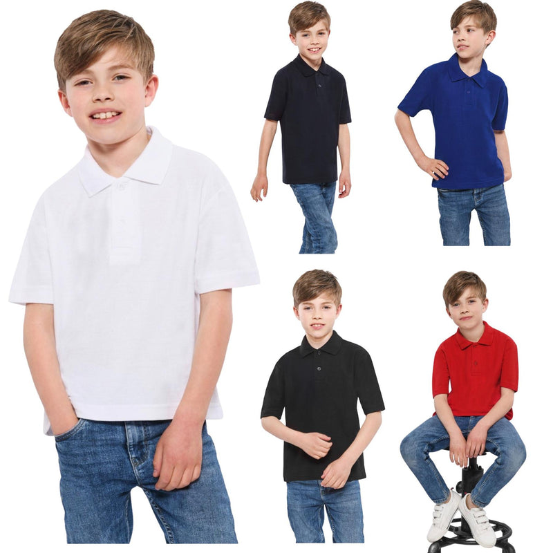 Boys 3 Pack Polo Shirt School