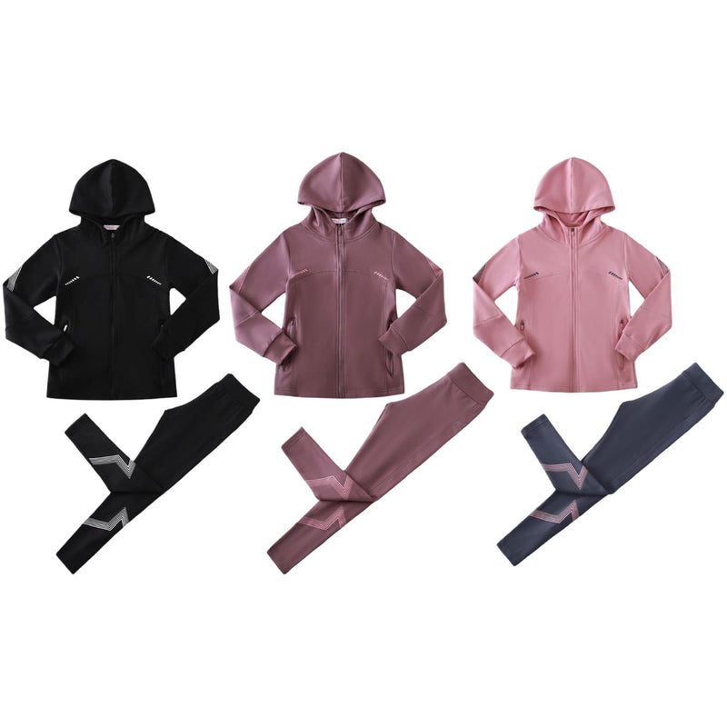 TTC ROSIE Tracksuit Full Zip Hoodie And Leggings Set Gym Activewear