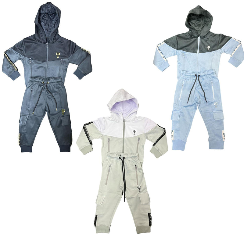 TTC LLOYD Top Tier Tracksuit Kids And Adults Cargo Style Fleece Lined