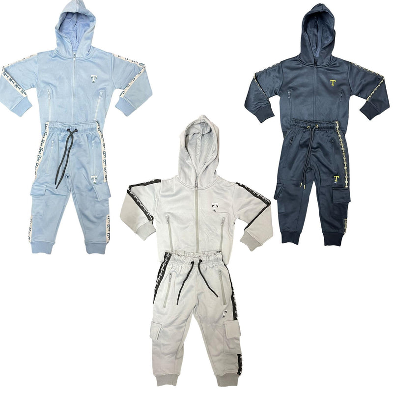 TTC GREG Top Tier Tracksuit Kids And Adults Cargo Style Pockets Fleece Lined