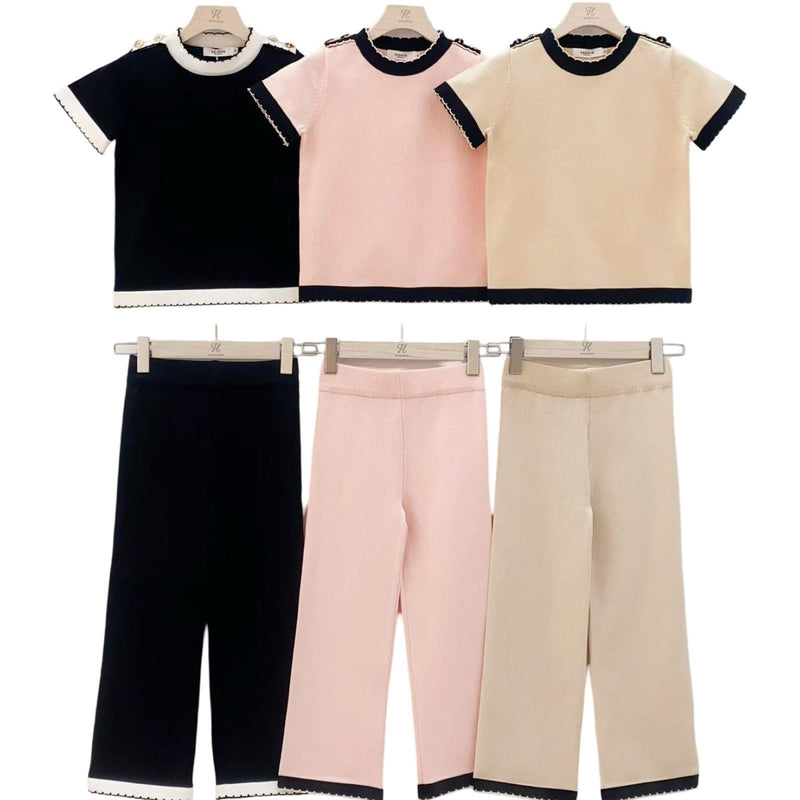 TTC AVA Premium Co-Ord Set With Gold Button Detailing