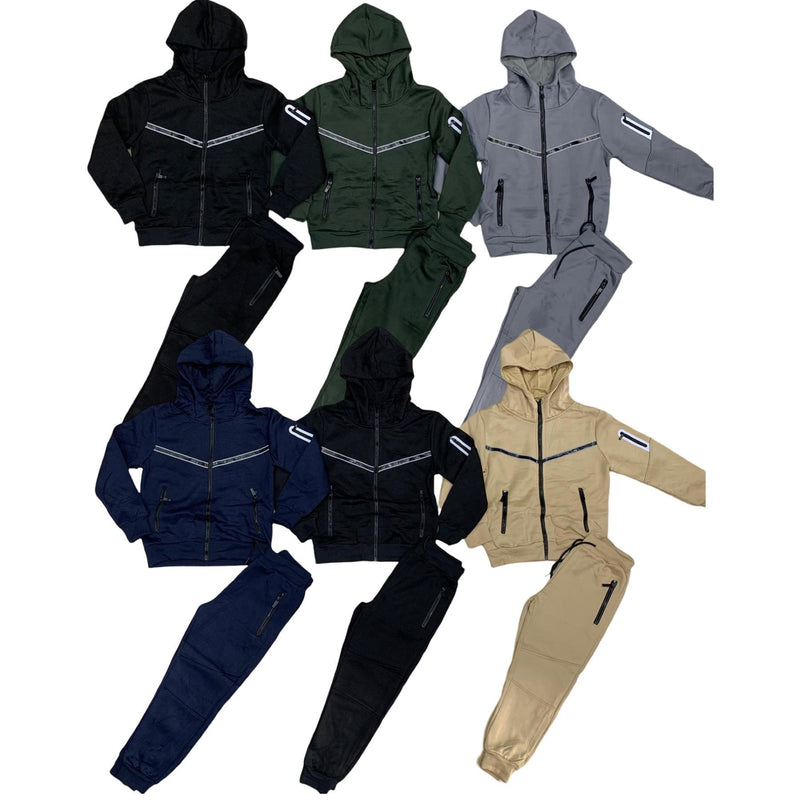 TTC ELIJAH Tracksuit With Zip Detailing And Zip Pockets