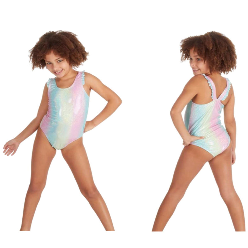 Girls Sparkle Swimsuit Swimming Costume