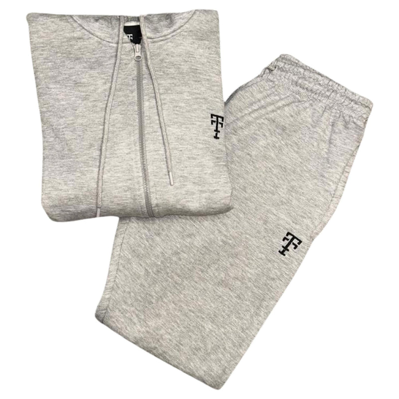 Mens Slim Fit Fleece TT Logo Tracksuit With Zip Pockets