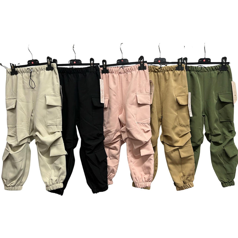 Girls Ruched Cargo Trousers 6259