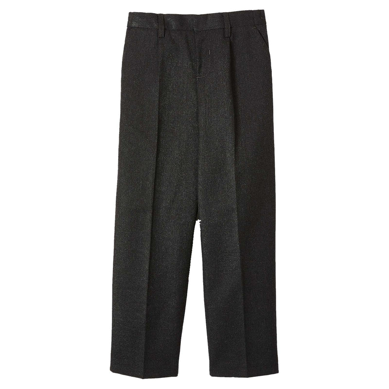 Boys School Trousers Regular Fit Ex John Lewis Adjustable Waist Black Charcoal Grey