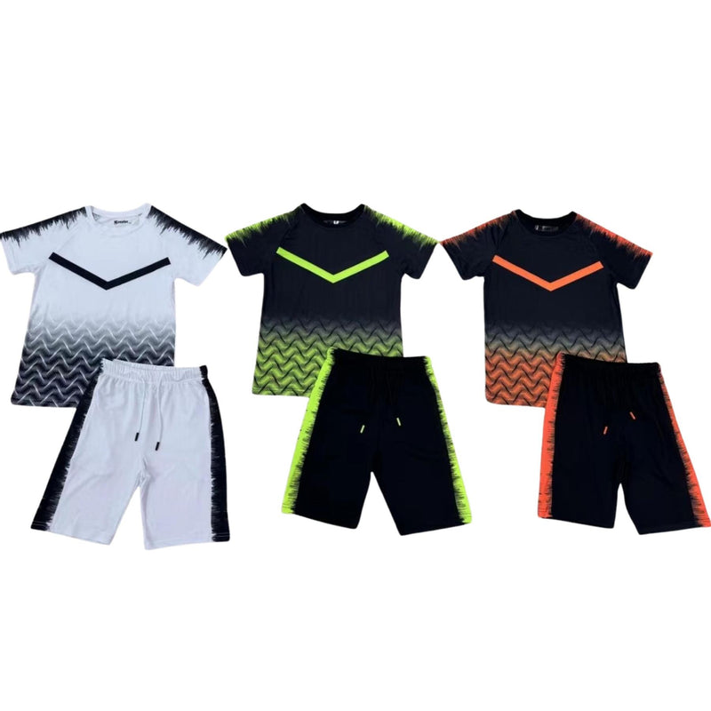 Boys T-Shirt And Short Set Sports Material H-131