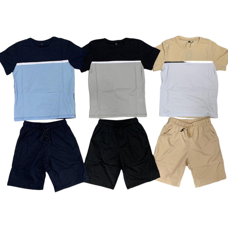 TTC KYLIAN Boys Panel T-Shirt And Shorts Set