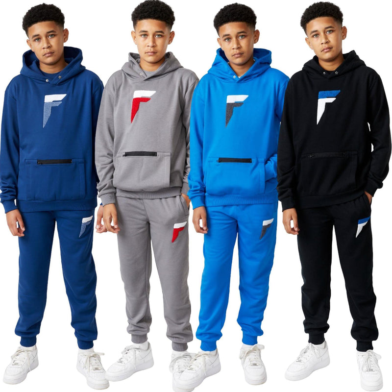 Boys Pullover Hoodie Tracksuit Soft Polycotton Capone