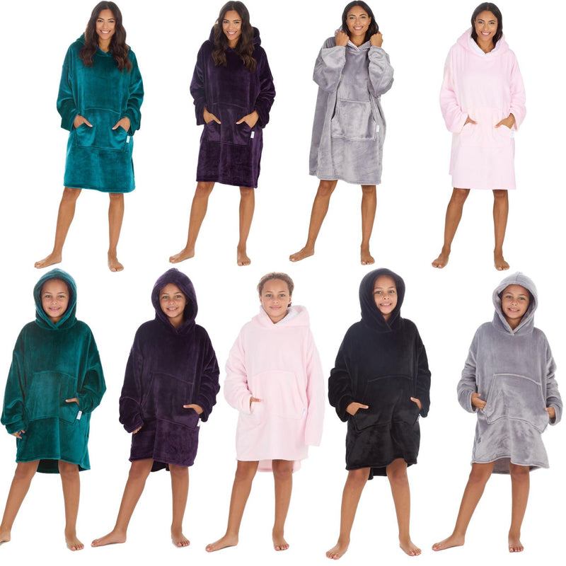 Girls And Ladies Hooded Blankets Oversized Hoodies