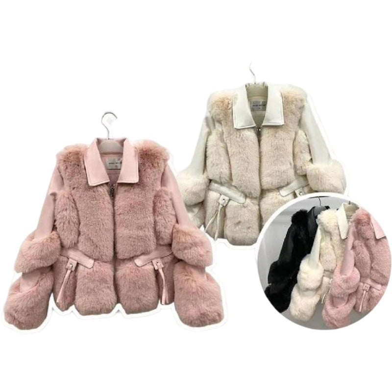 TTC ARABELLA Coat Faux Fur Detailing And Fleece Lined Jacket