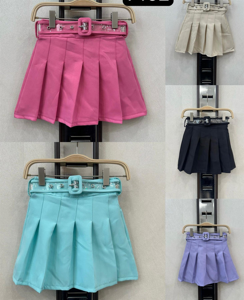 Girls Skirt With Belt 7162