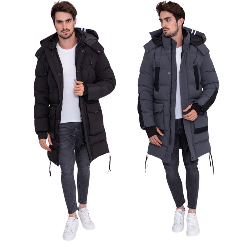 Boys And Mens Longline Padded Coat AB6707