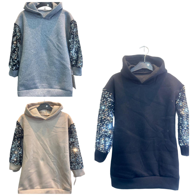 TTC LILAH Sequin Sleeve Hoodie