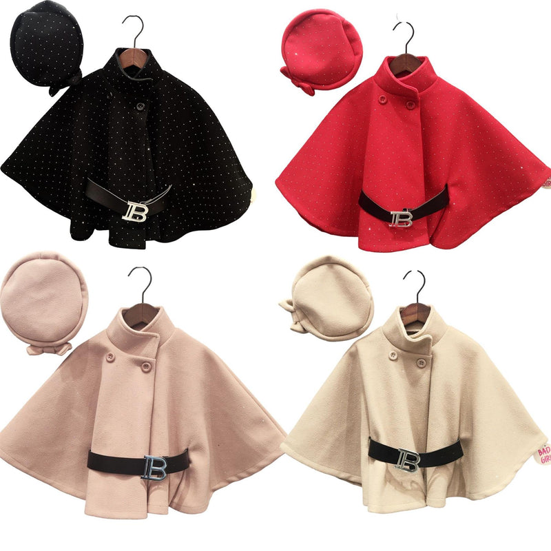 TTC MEZZ Diamante Cape With Matching Hat And Belt