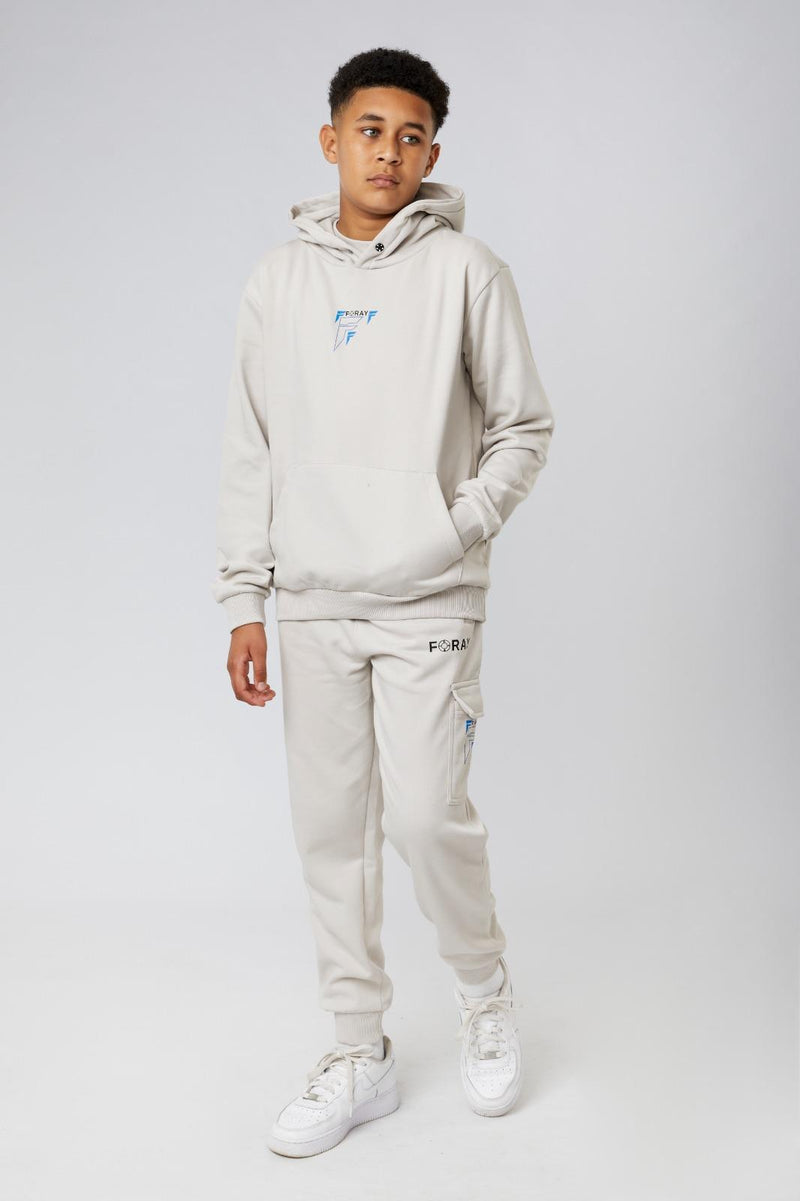 Boys Foray Tracksuit With Cargo Style Joggers Soft Fleece AIM