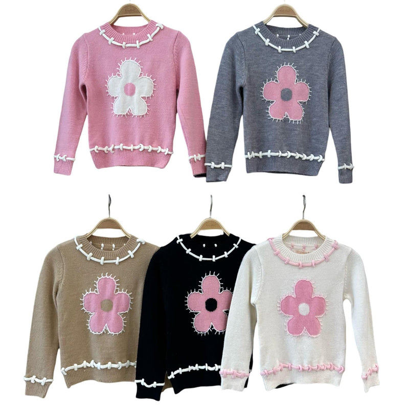 TTC AMEERA Flower Embroidery Jumper