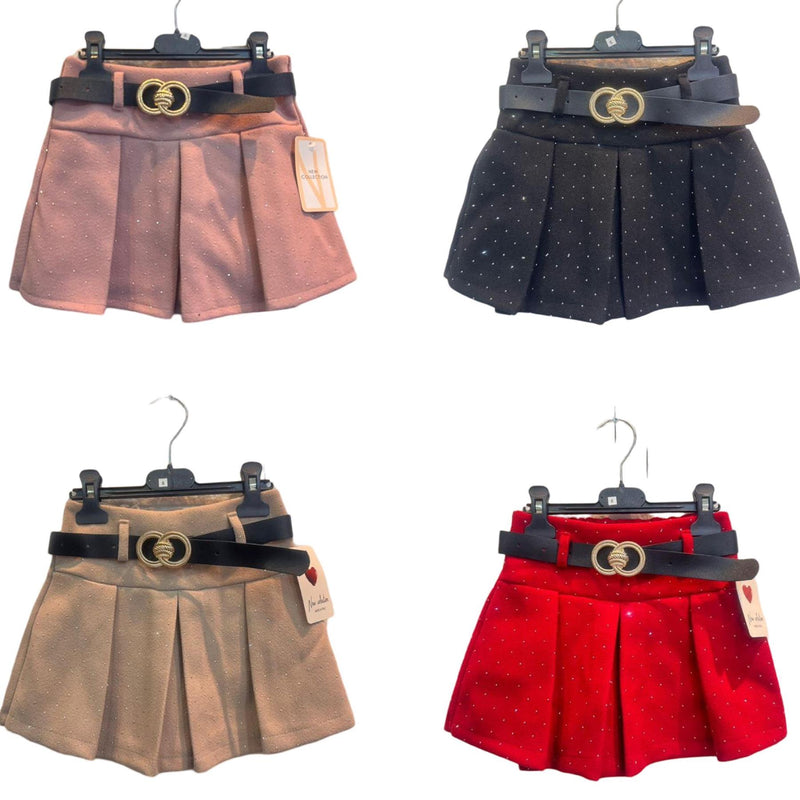 TTC GEORGIE Diamante Skorts With Belt