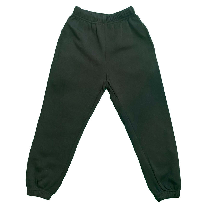 Boys Girls Kids Plain Jogging Sports Tracksuit Bottoms Joggers Fleece PE School.