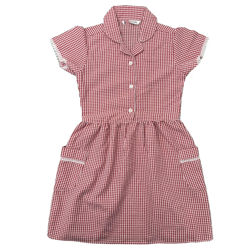 Girls School Dress Gingham Ex M&S Summer Check Kids