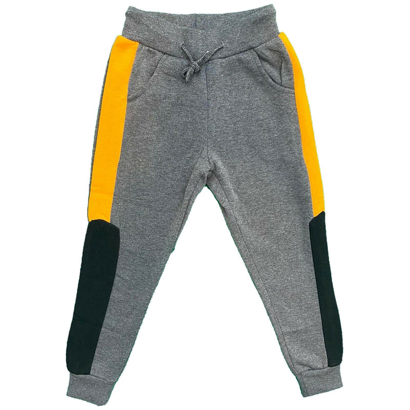 Boys Kids Panel Jogging Sports Warm Tracksuit Bottoms Fleece Winter Joggers Gym.