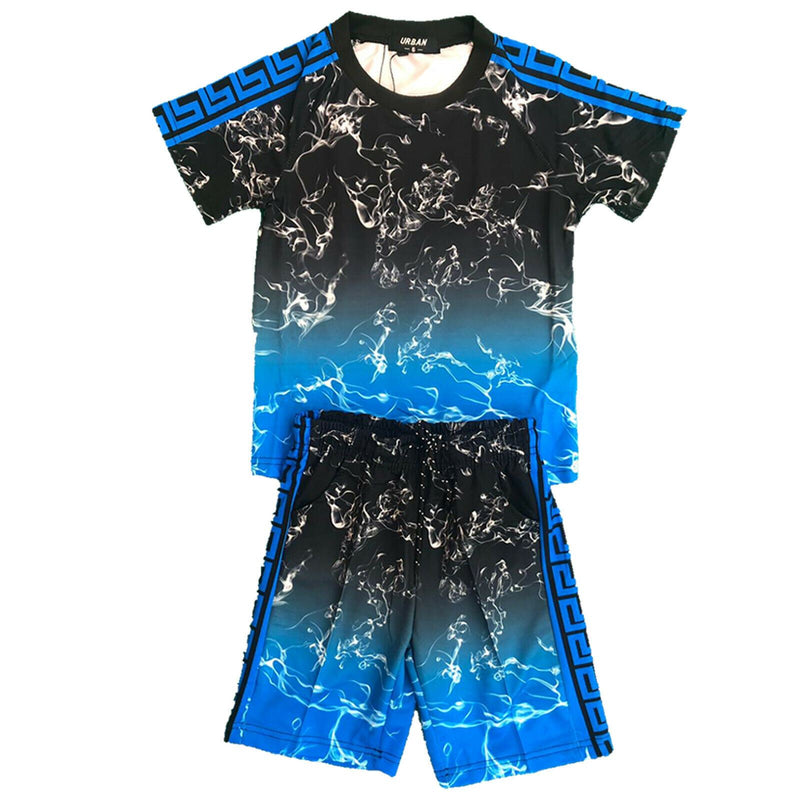 Boys Kids T-Shirt Shorts Set Fashion Summer Top Short.