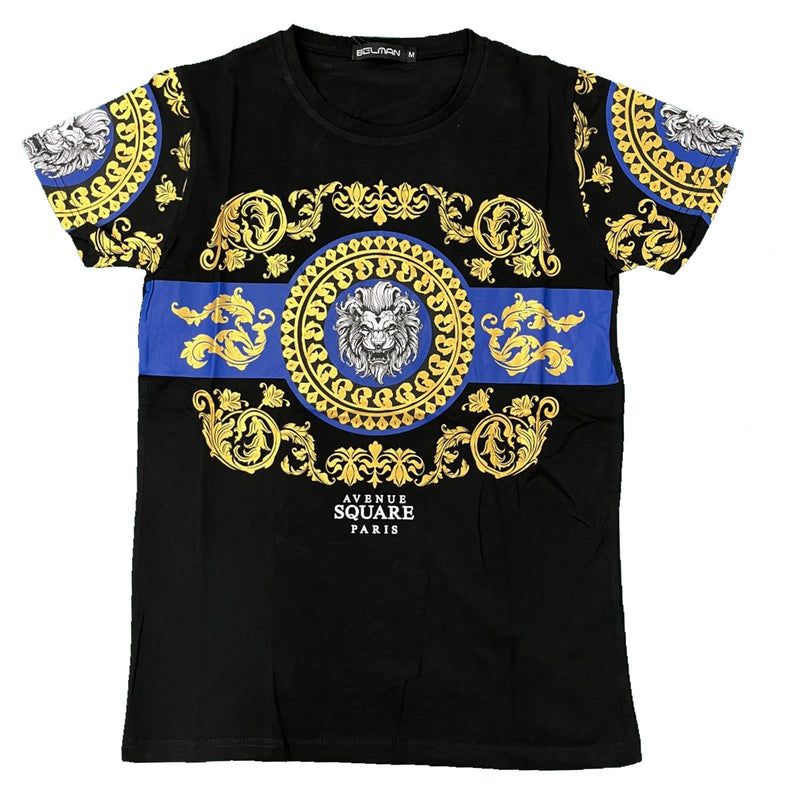 Men's T-Shirt Baroque Lion Print Fashion Summer Top Outfit