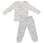 Girls Kids Pyjamas Long Sleeve Top Bottom Set Nightwear PJs Cuffed Fleece.