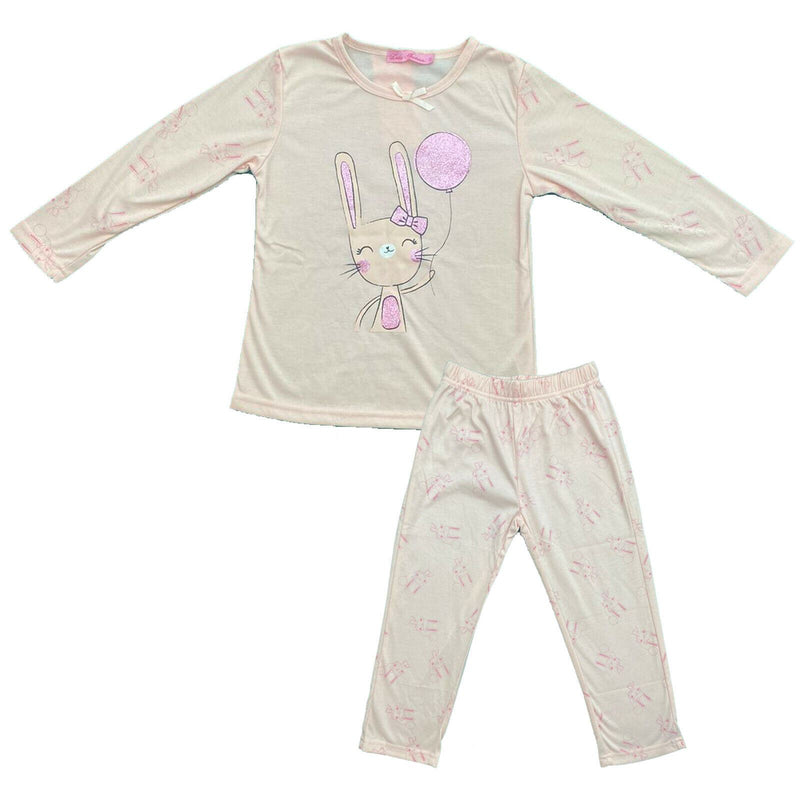 Girls Kids Pyjamas Long Sleeve Top Bottom Set Nightwear PJs.