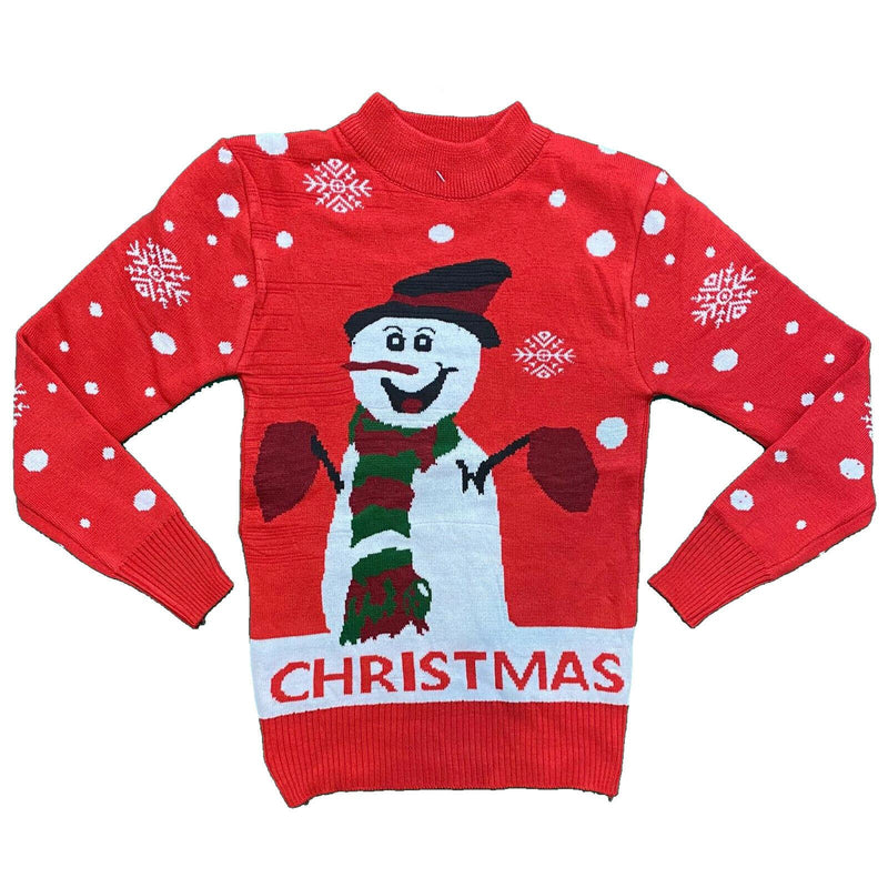 Boys Girls Kids Christmas Jumper Reindeer Sweater Xmas Sweatshirt Top Snowman.