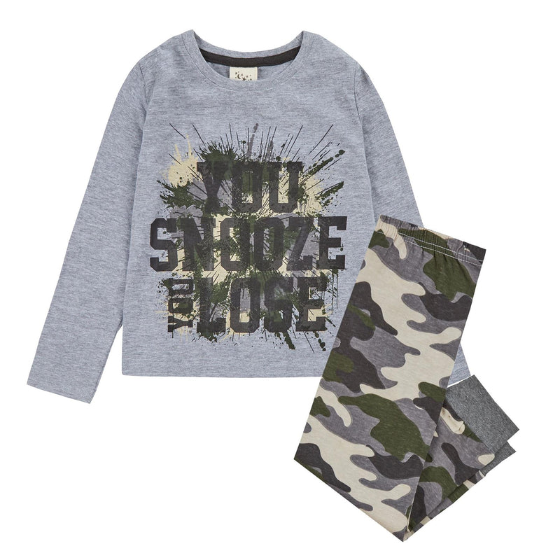 Boys Camo Print Pyjamas Nightwear