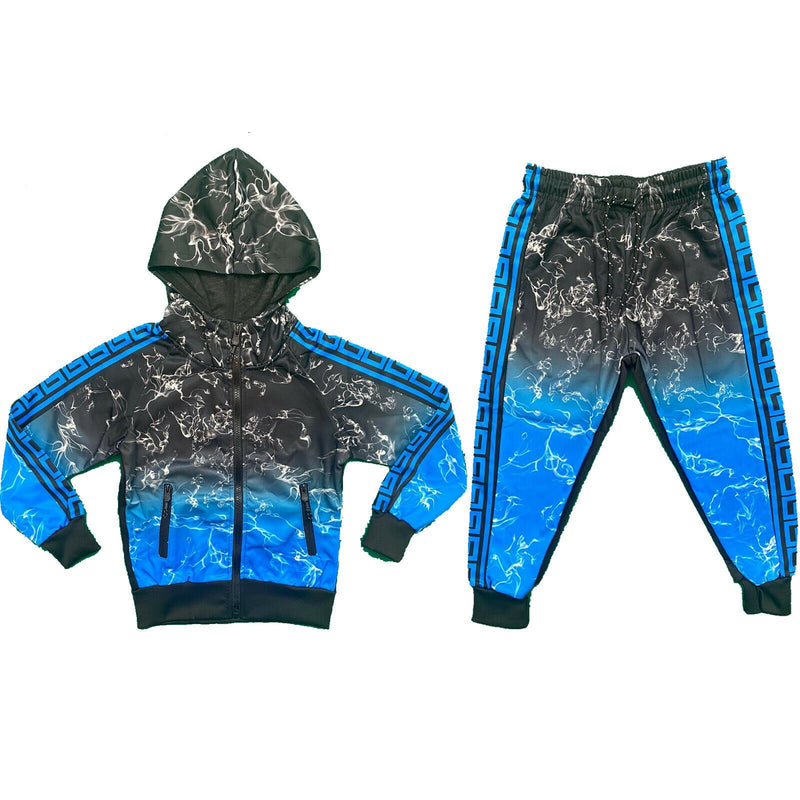 Boys Girls Kids Tracksuit Jacket Joggers Jogging Bottoms Outfit Set Fashion.