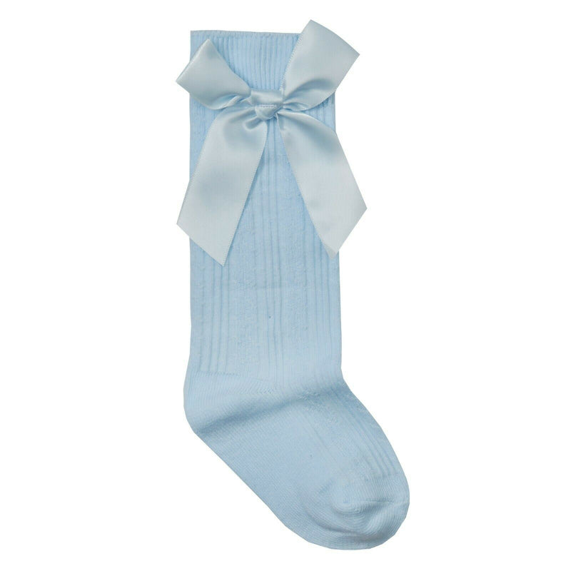 sky blue knee socks for babies