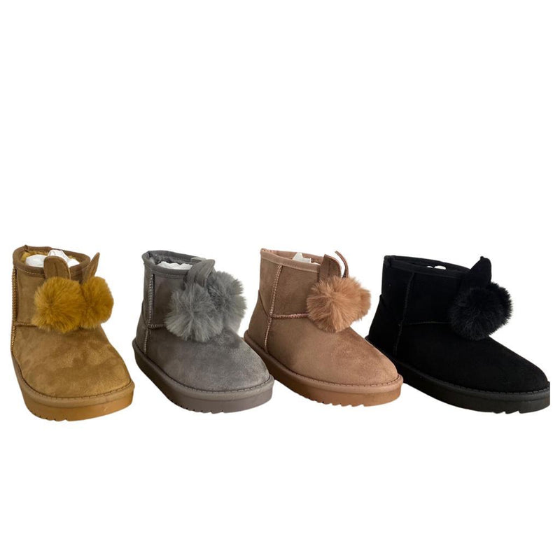 Girls Faux Fur Lined Boots