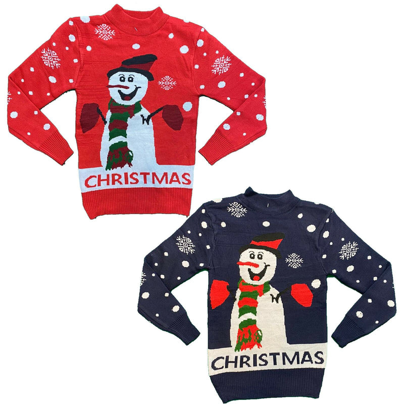 Boys Girls Kids Christmas Jumper Reindeer Sweater Xmas Sweatshirt Top Snowman.