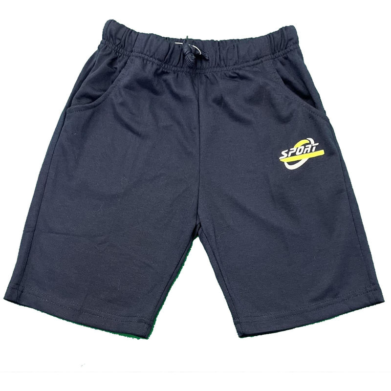 Boys Shorts Plain Sports Kids Gym PE School Summer Football