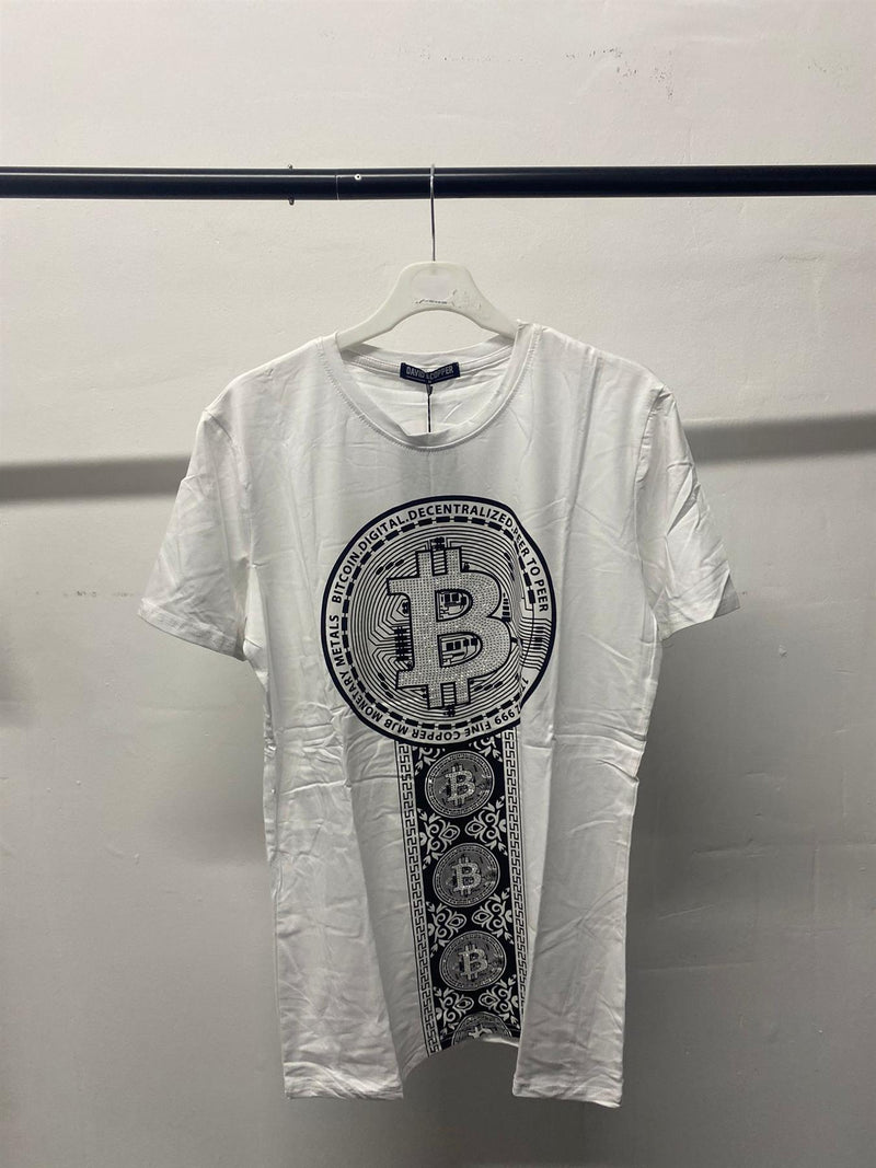 Mens B-Coin Diamante T-Shirt