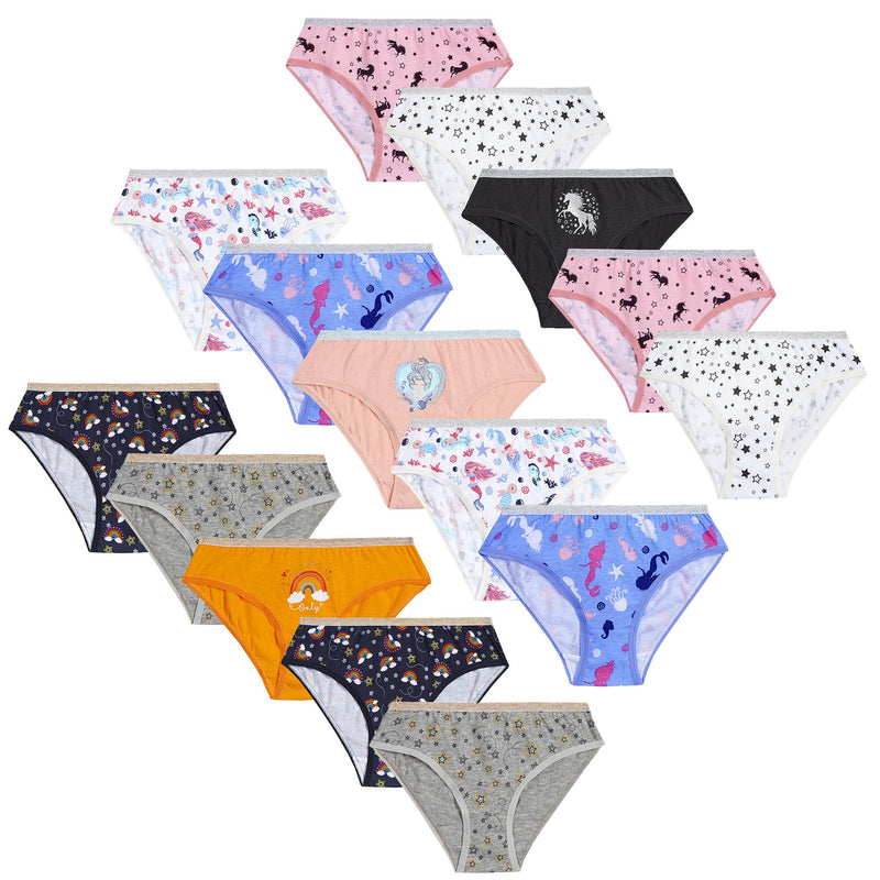 Girls Briefs Pants Underwear 5 Pack Knickers Cotton Kids