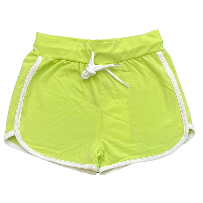 Girls Kids Plain Shorts Hot Pants Cotton Dance Gym Summer Holiday Sports School