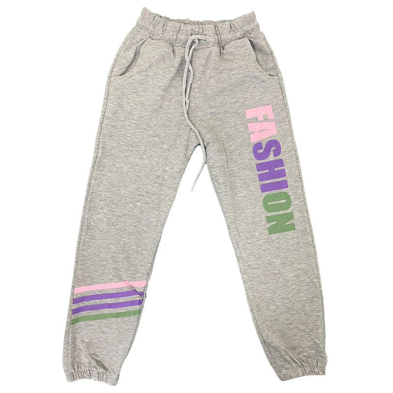 Girls Joggers Fashion Plain Basic Stretch Cotton Jogging Bottoms Tracksuit Kids