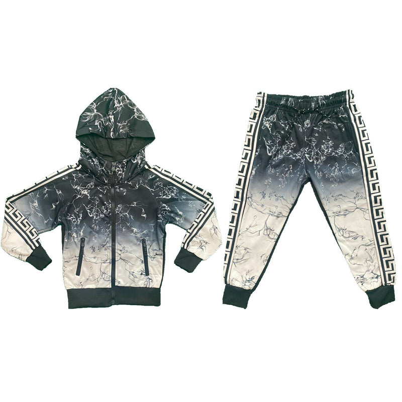 Boys Girls Kids Tracksuit Jacket Joggers Jogging Bottoms Outfit Set Fashion.