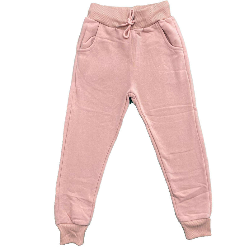 Boys Girls Kids Plain Jogging Sports Tracksuit Bottoms Joggers PE School Fleece.