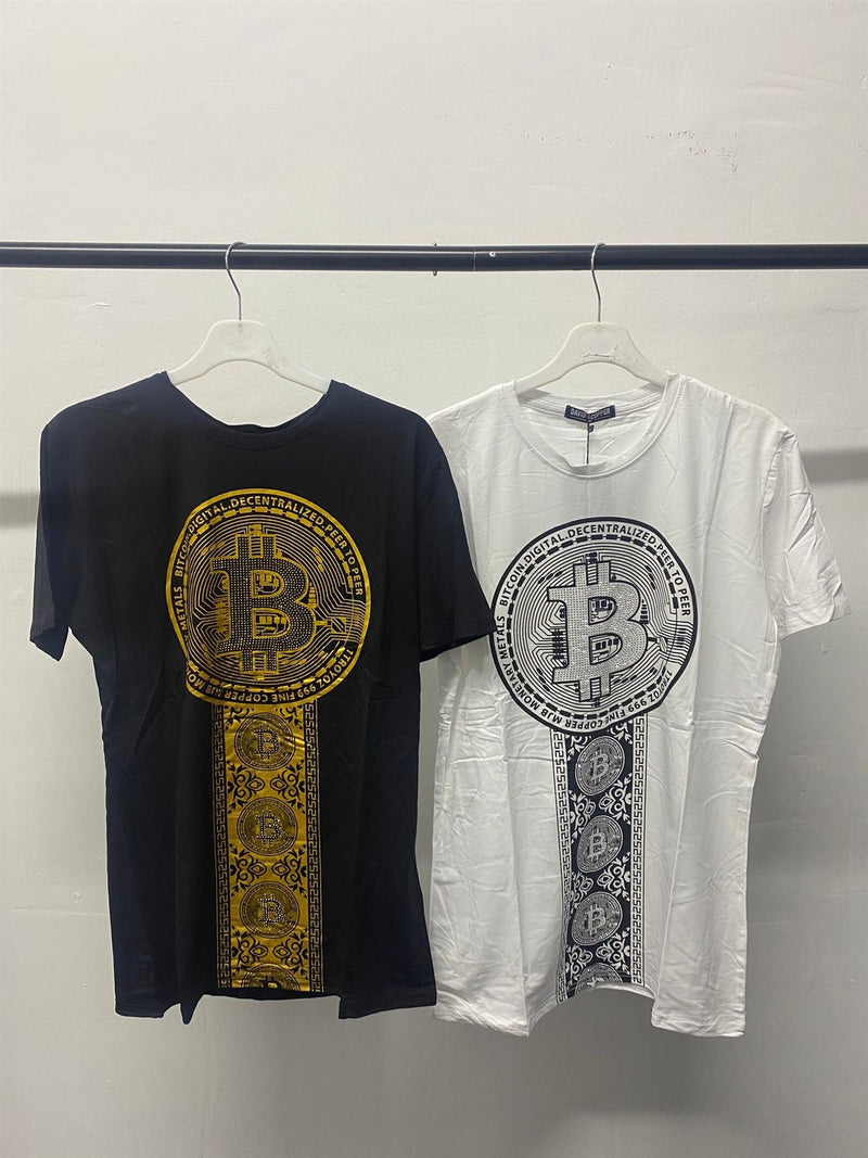 Mens B-Coin Diamante T-Shirt