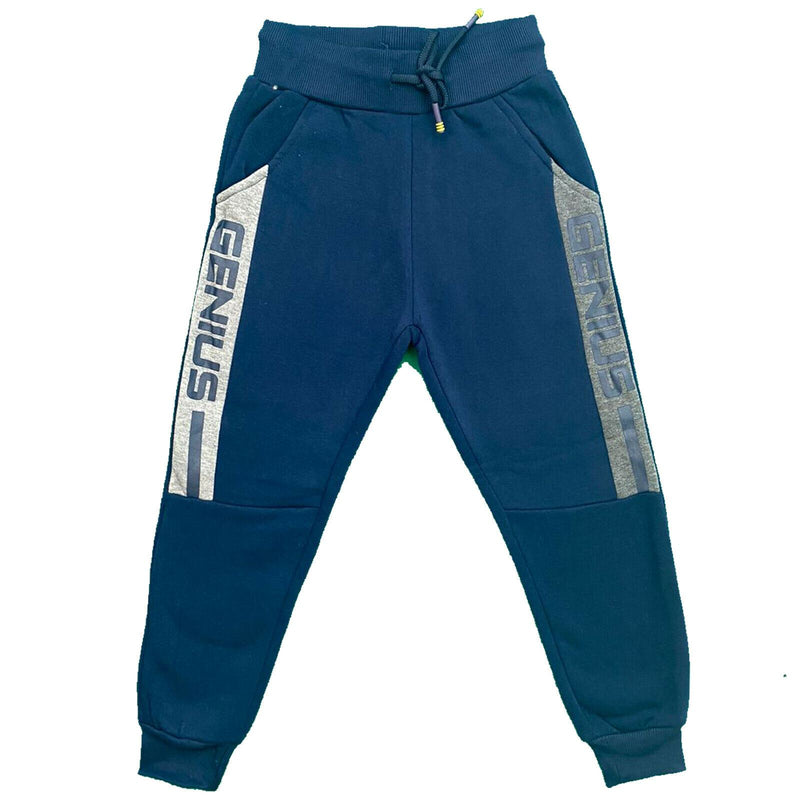 Boys Kids Panel Jogging Sports Warm Tracksuit Bottoms Fleece Winter Joggers.