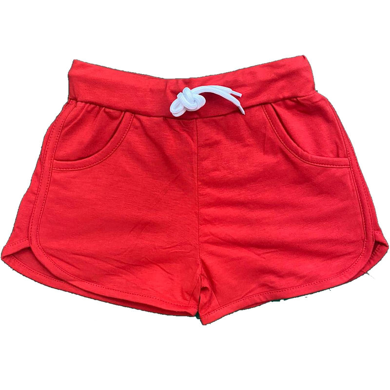 Girls Kids Plain Shorts Hot Pants Cotton Dance Gym Summer Holiday Sports School Pockets