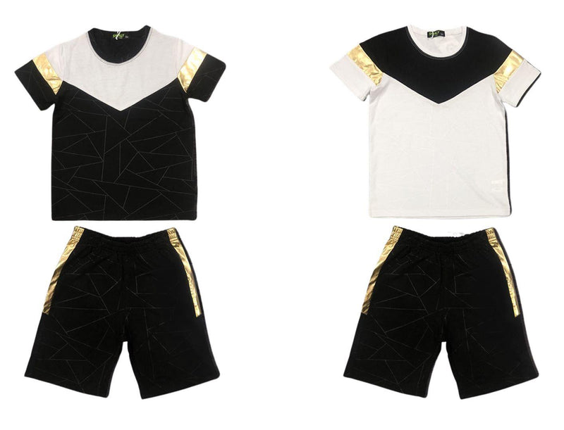 Boys Aztec Print Short Set F-98