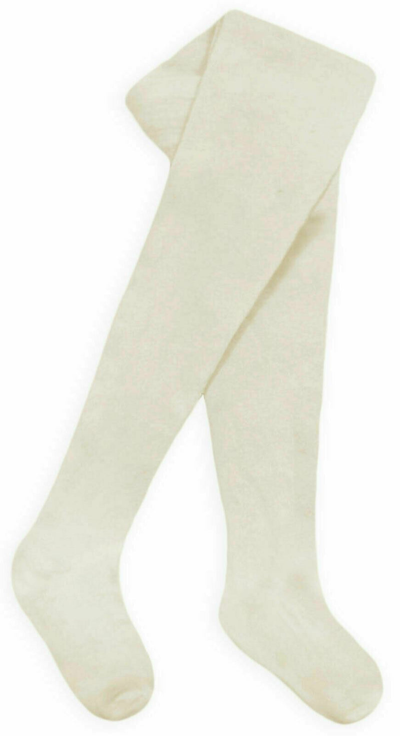 Baby Girls Kids Tights Cotton Rich Plain Knitted Winter Warm Thick.