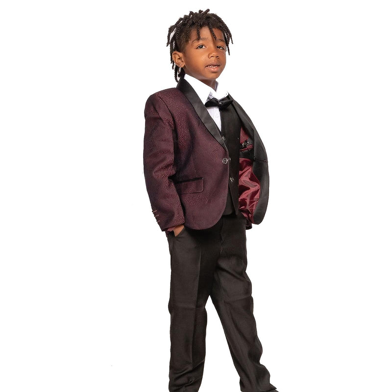 Boys Suits 5 Piece Wedding Page Boy Party Prom Suit Formal Kids Tuxedo