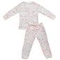 Girls Kids Pyjamas Long Sleeve Top Bottom Set Nightwear PJs Cuffed Fleece.