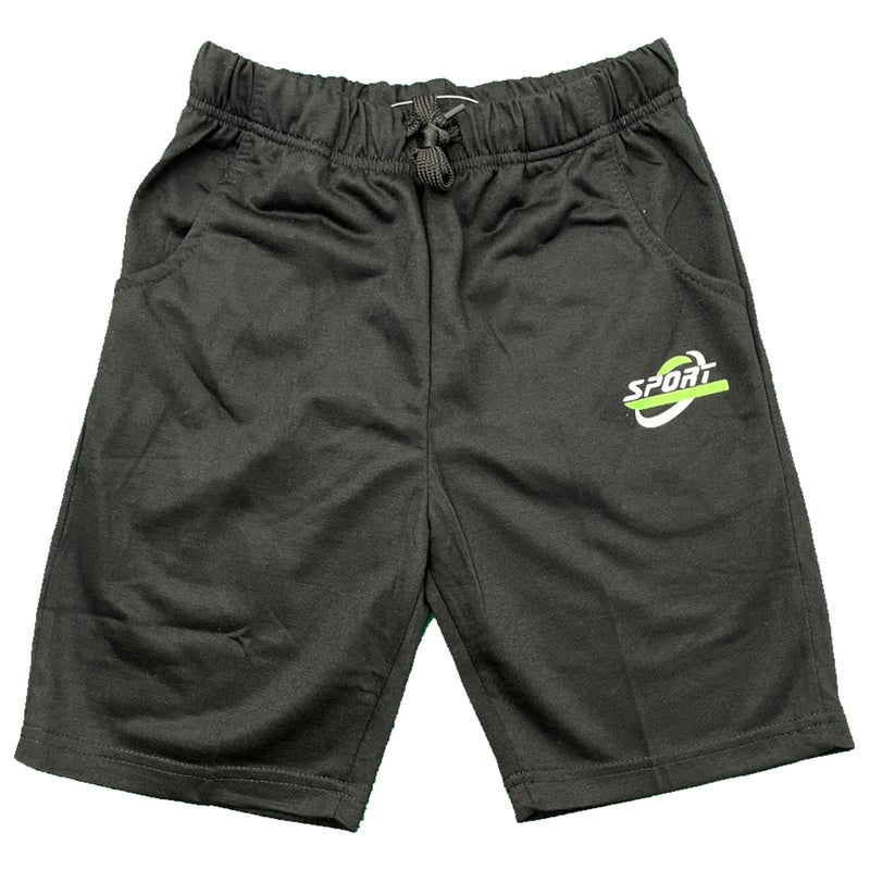 Boys Shorts Plain Sports Kids Gym PE School Summer Football